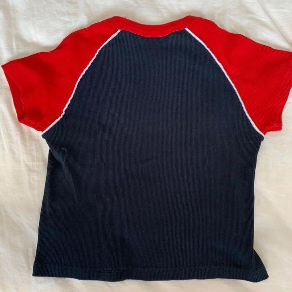 SOLD Brandy Melville Red navy white bella top - Picture 6 of 9